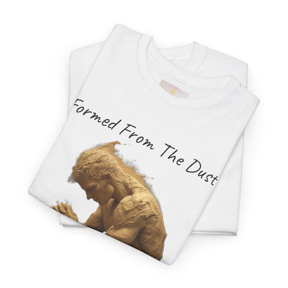 Formed from the Dust | Men’s Christian T-Shirt with Genesis 2:7 (Dark Lettering)