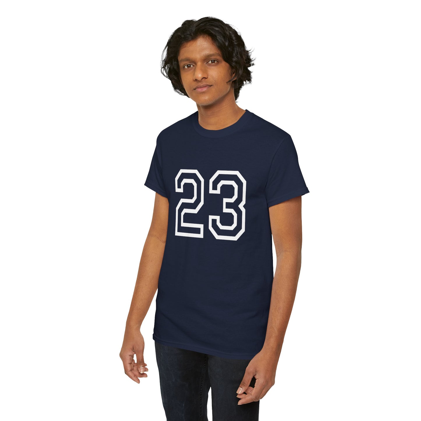 Psalm 23 Men’s T-Shirt – Inspired Sports-Style Shirt (White Numbering)