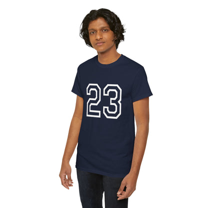 Psalm 23 Men’s T-Shirt – Inspired Sports-Style Shirt (White Numbering)