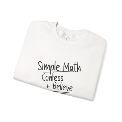 Simple Math Women’s Sweatshirt – Faith Pullover (Black Chalk)