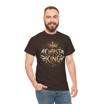 Christ is King Crowned - Men's Christian T-Shirt