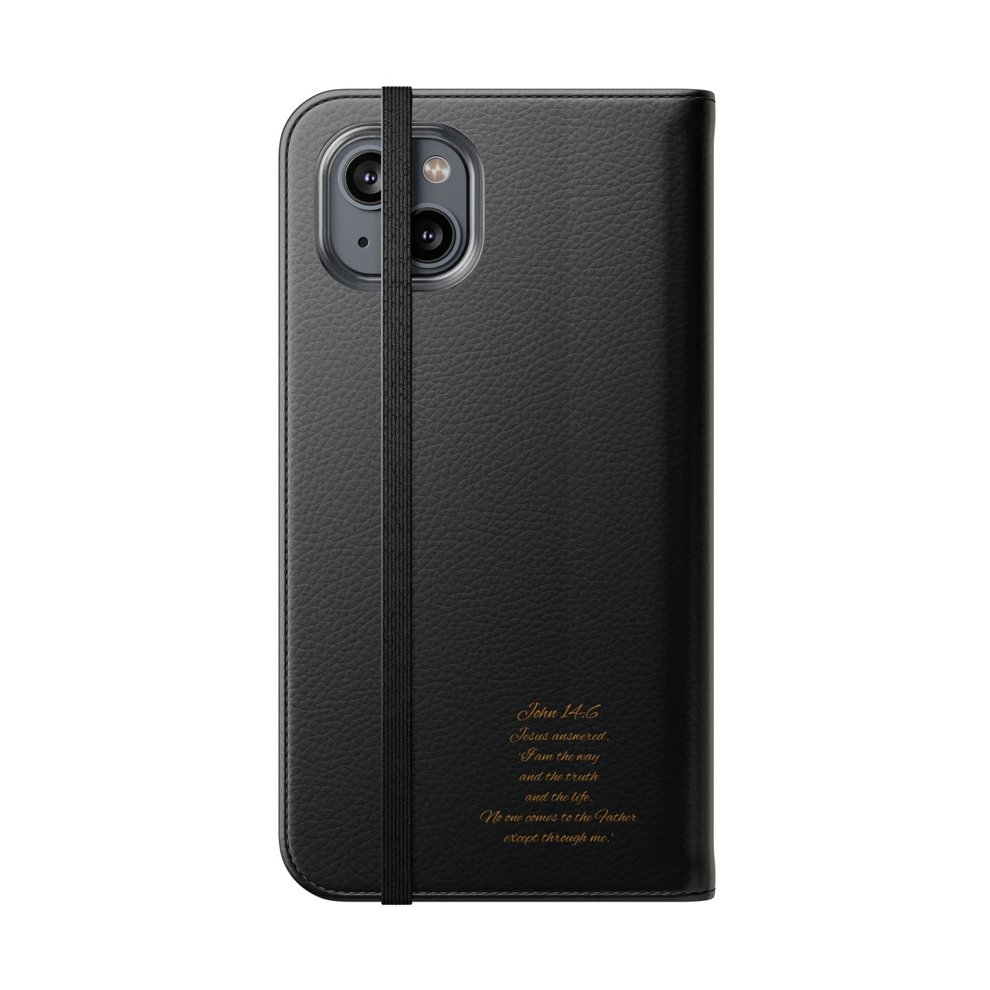 Black Chi Rho Folding Case for iPhone – Faith in Every Step