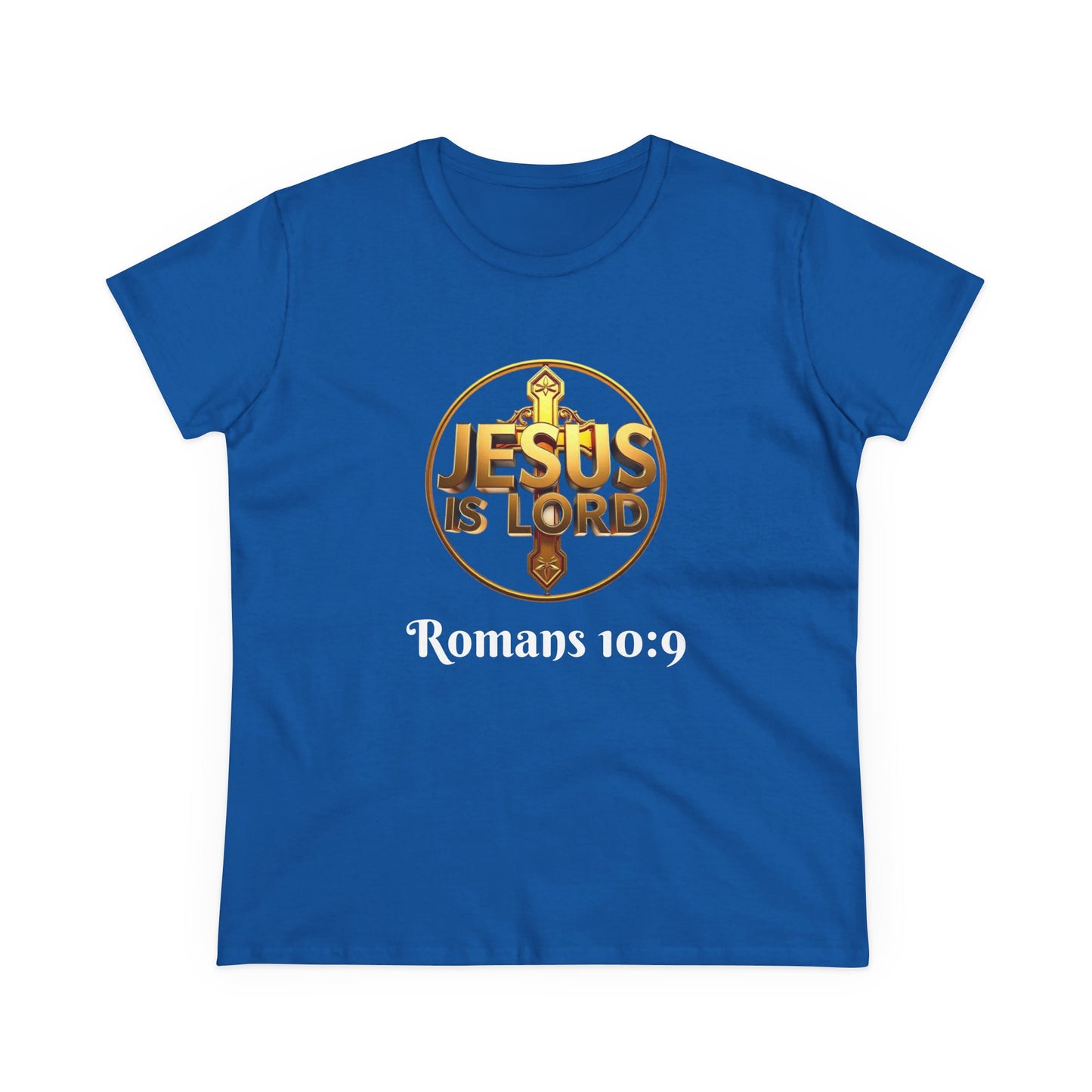 Jesus Is Lord / He Is Risen Christian Tee – Women’s Bold Faith Statement (White Lettering)