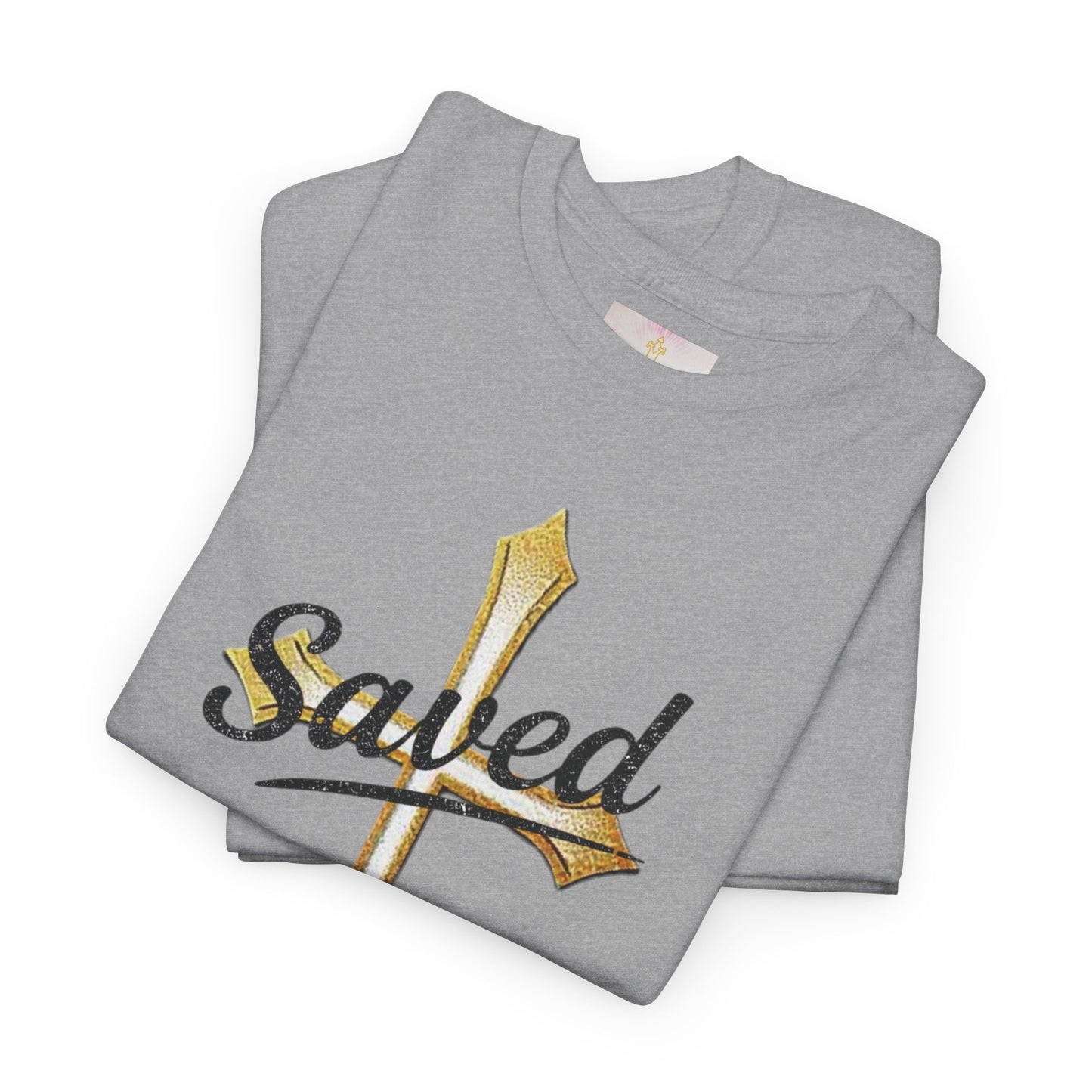 Saved Men's Tee – Christian Faith Apparel with Bold Design