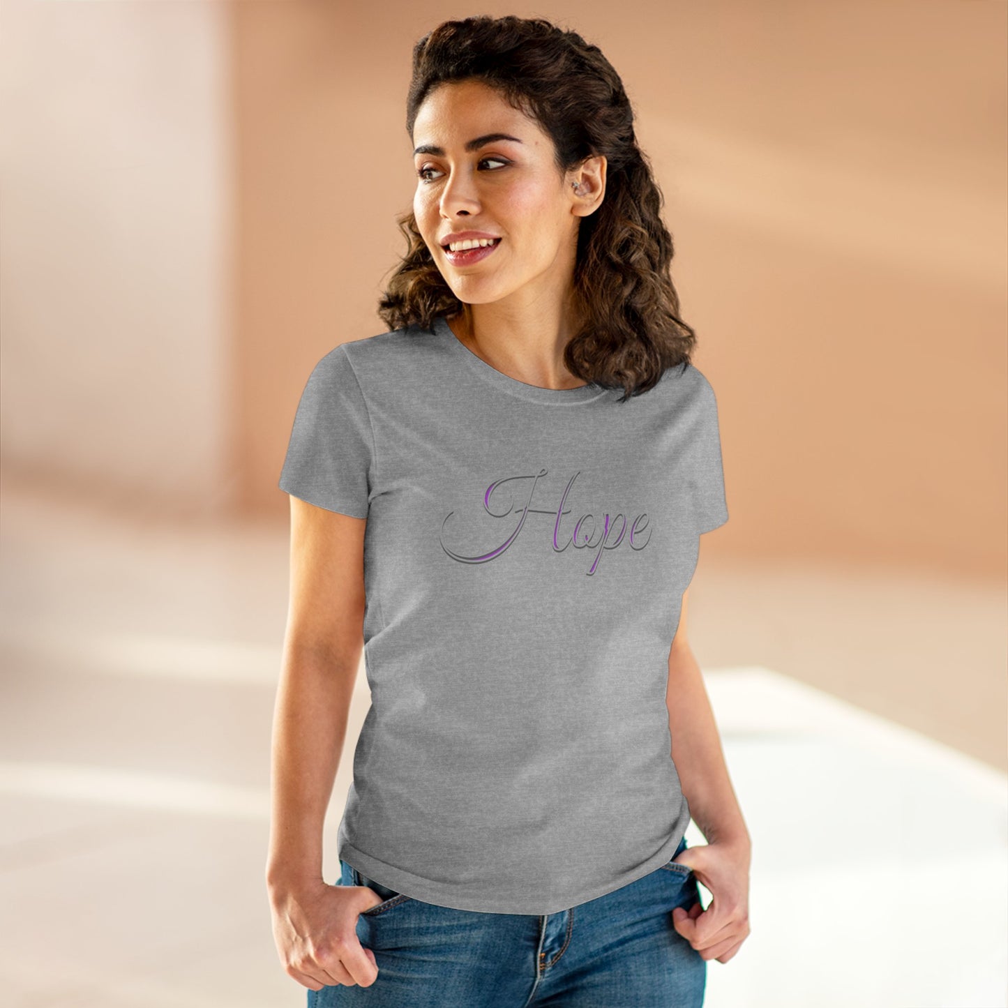 Women’s “Hope” Tee – Inspirational Scripture Design | Romans 15:13