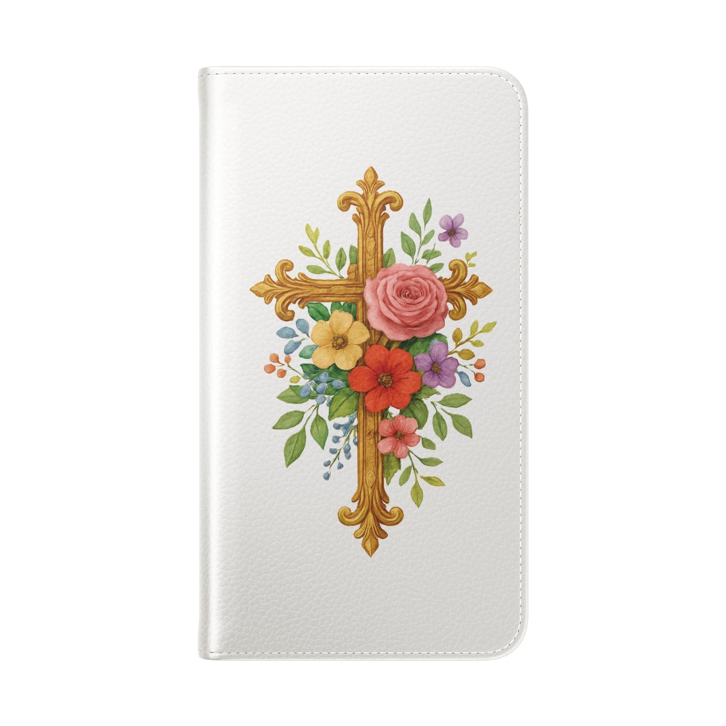 Floral Cross Wallet Case for Samsung– Faith in Bloom