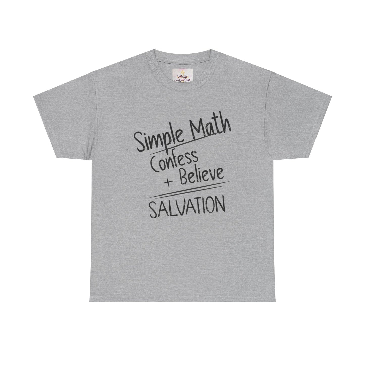 Simple Math of Salvation - Women’s Christian T-Shirt (Black Chalk)