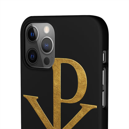 Black Chi Rho Snap Case for iPhone – The Way, Truth & Life