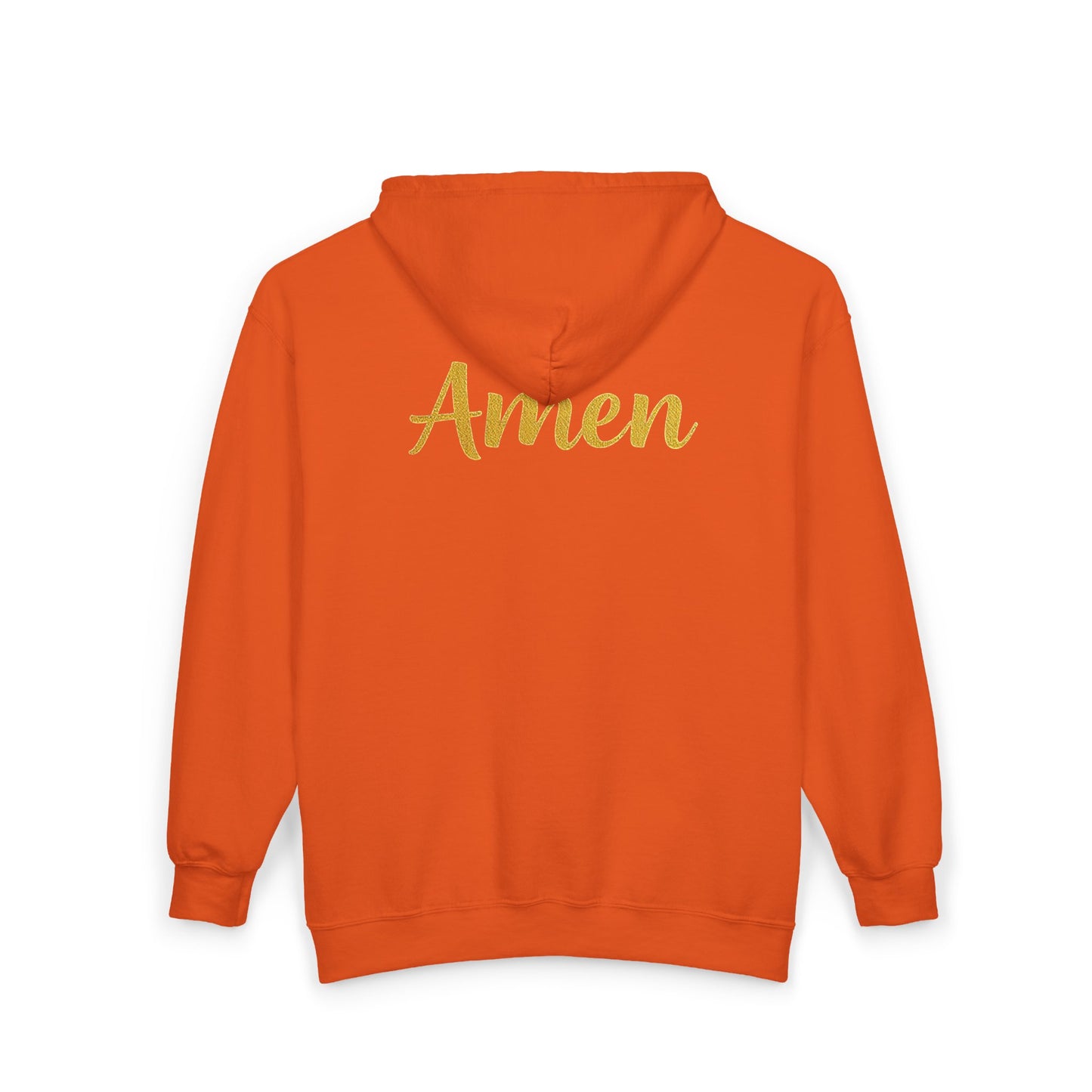 Amen in Motion – Women’s Zip-Up Hoodie (Black Logo)
