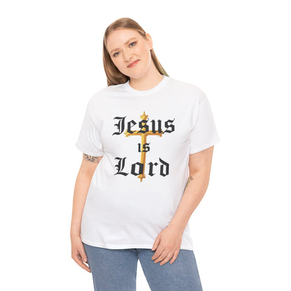 Jesus is Lord with Cross - Women's Christian T-Shirt