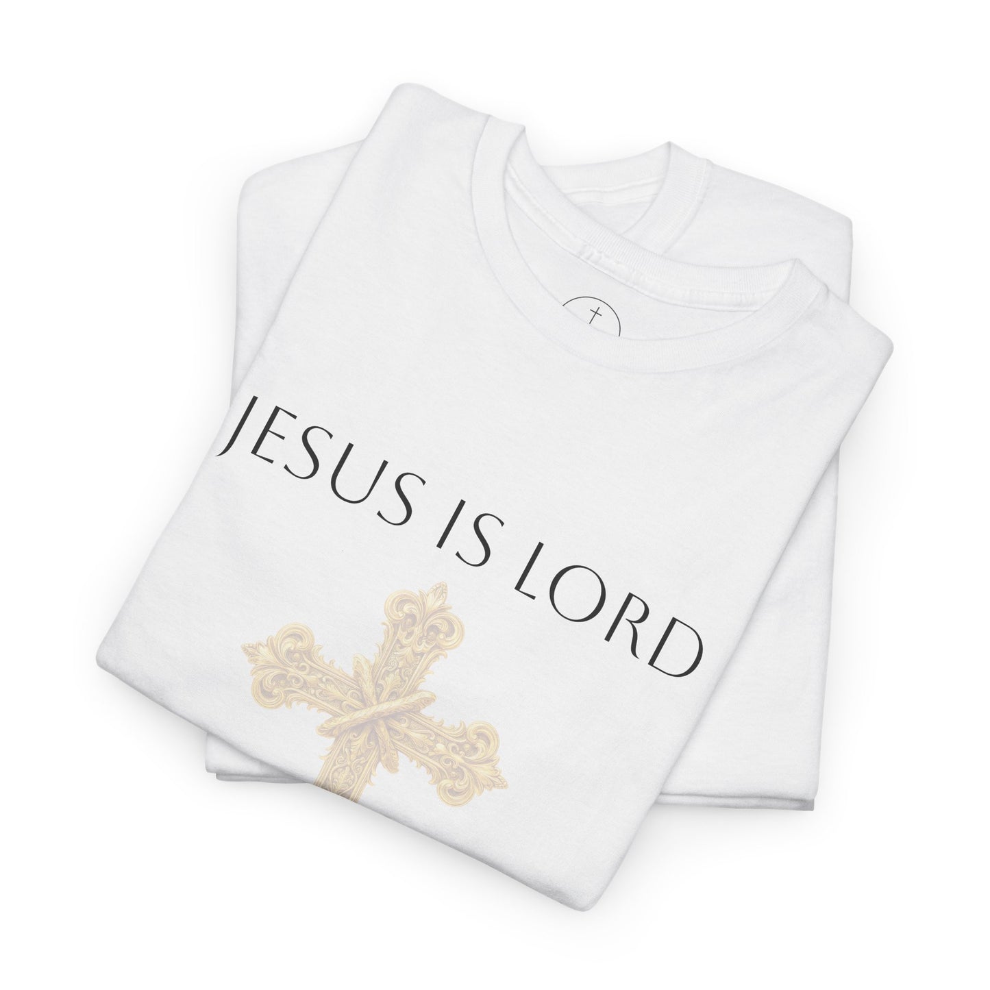 Jesus Is Lord – Men’s  Christian Tee (Dark Lettering)