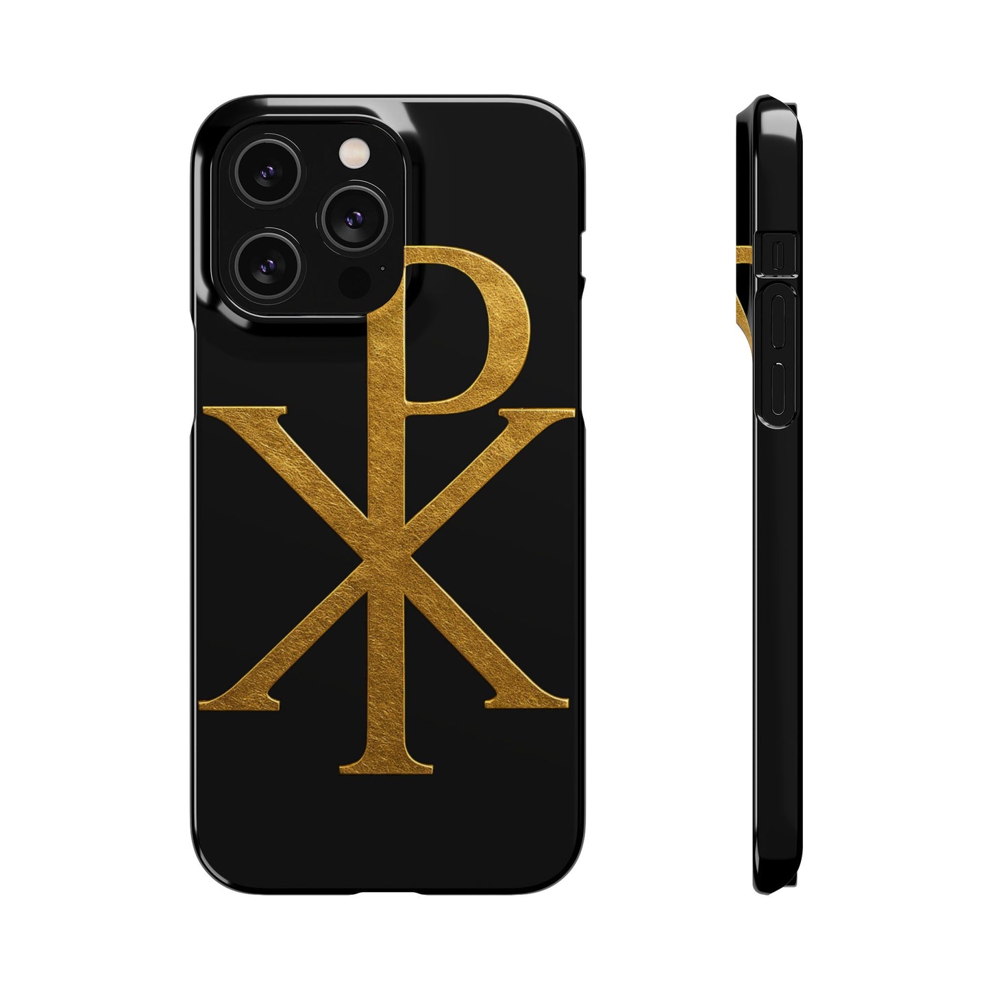 Black Chi Rho Snap Case for iPhone – The Way, Truth & Life