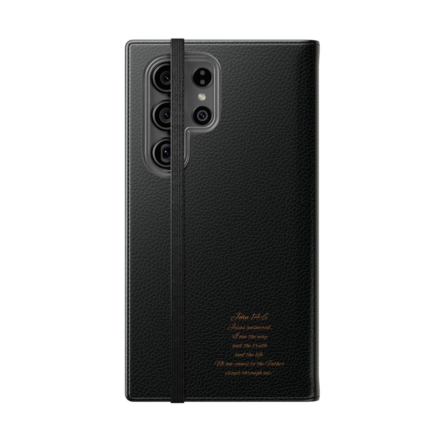 Black Chi Rho Symbol Wallet Case for Samsung– “I am the Way, the Truth, the Life”