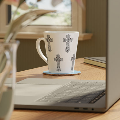 Celtic Cross Latte Mug – Faith, Heritage & Eternal Design
