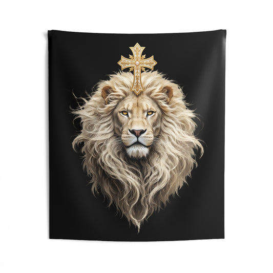 Christ is King (Lion of Judah) Indoor Wall Tapestry