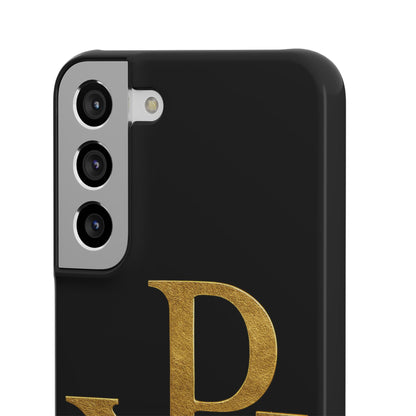 Our Eternal Hope in Christ - Black Chi Rho Snap Case for Samsung