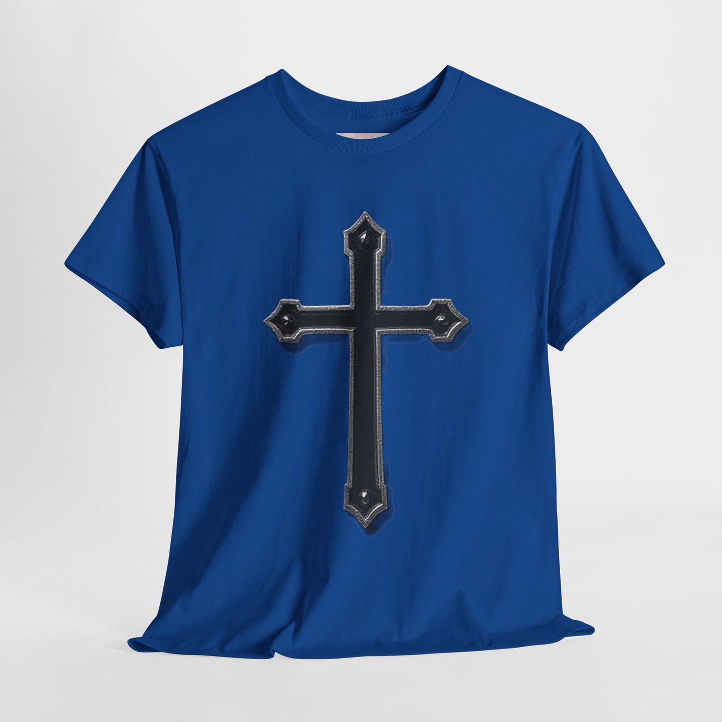 Warrior’s Cross Men’s Christian T-Shirt – Black Cross | Ephesians 6:11