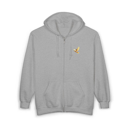 Peaceful Spirit Women's Zip-Up Hoodie with Dove in Flight Design