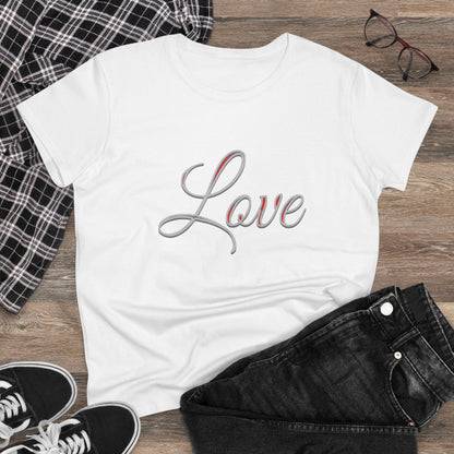 Put On Love Women’s T-Shirt – Grace in Every Thread