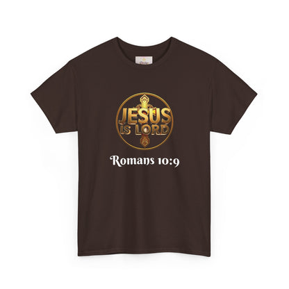 Jesus Is Lord / He Is Risen Christian Tee – Men’s Bold Faith Statement (White Lettering)