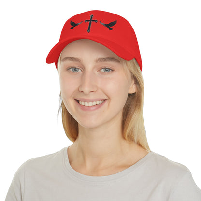 Black Crows & Cross Christian Cap