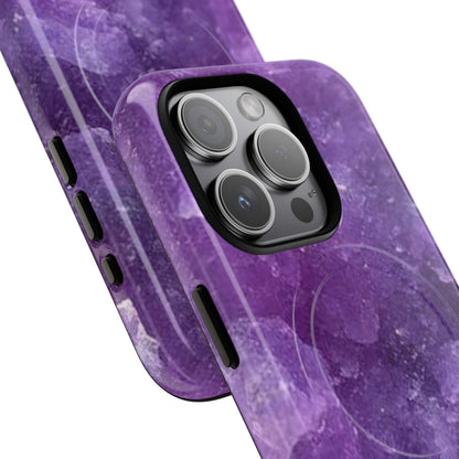 Spiritually Refined – Amethyst Crystal iPhone Magnetic Tough Case