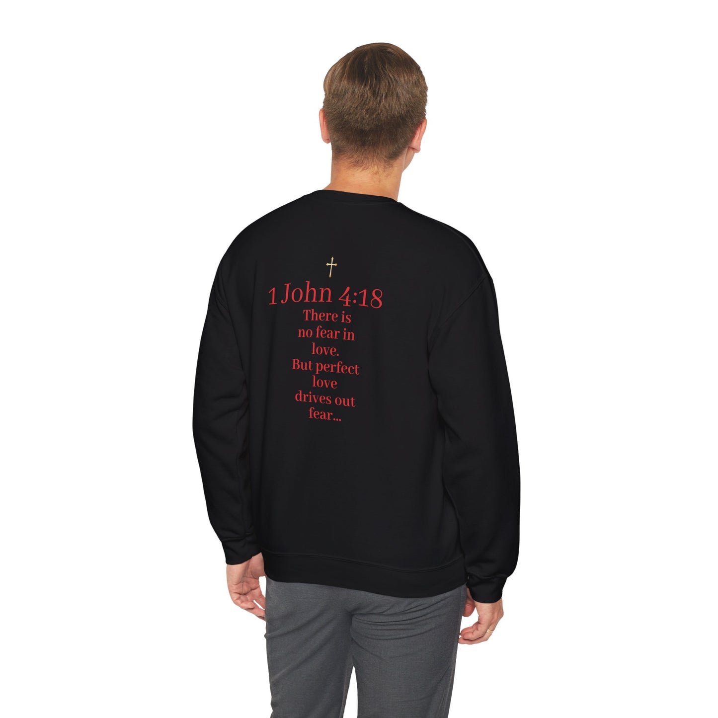 Fearless Love Men’s Sweater – Courage in Faith