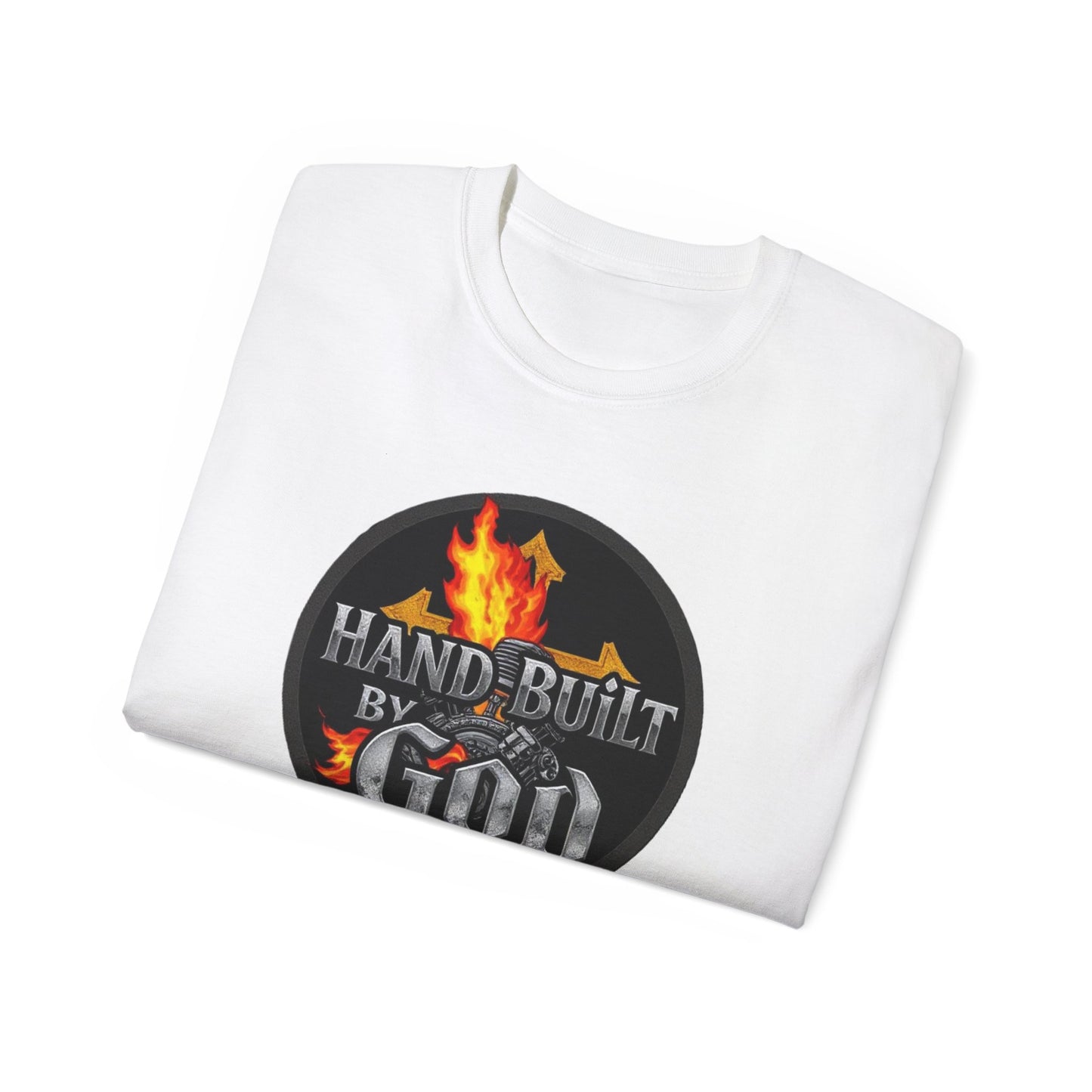 Men’s “Hand Built By God” Christian T-Shirt