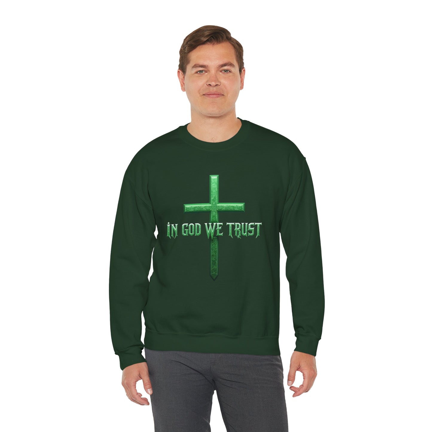In God We Trust (Matrix) - Men's Christian Sweater