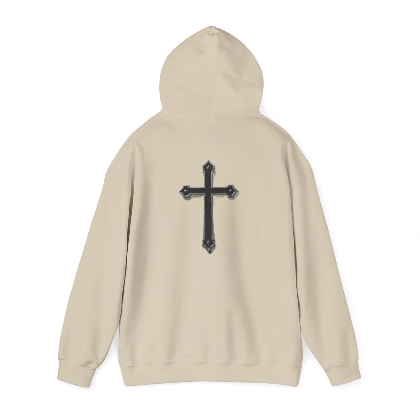 Warrior’s Black Cross Men’s Christian Hoodie