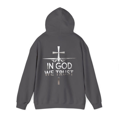 In God We Trust | Women’s Christian Hoodie with Back Design Print
