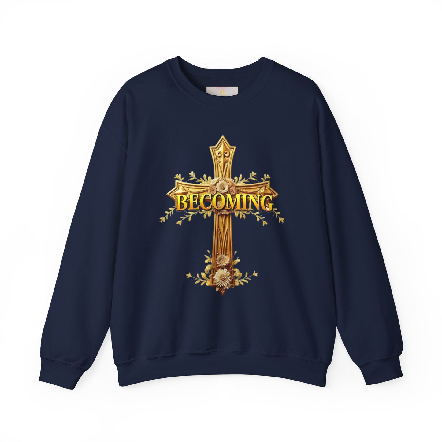 Becoming - Women’s Christian Sweatshirt (Light Lettering)