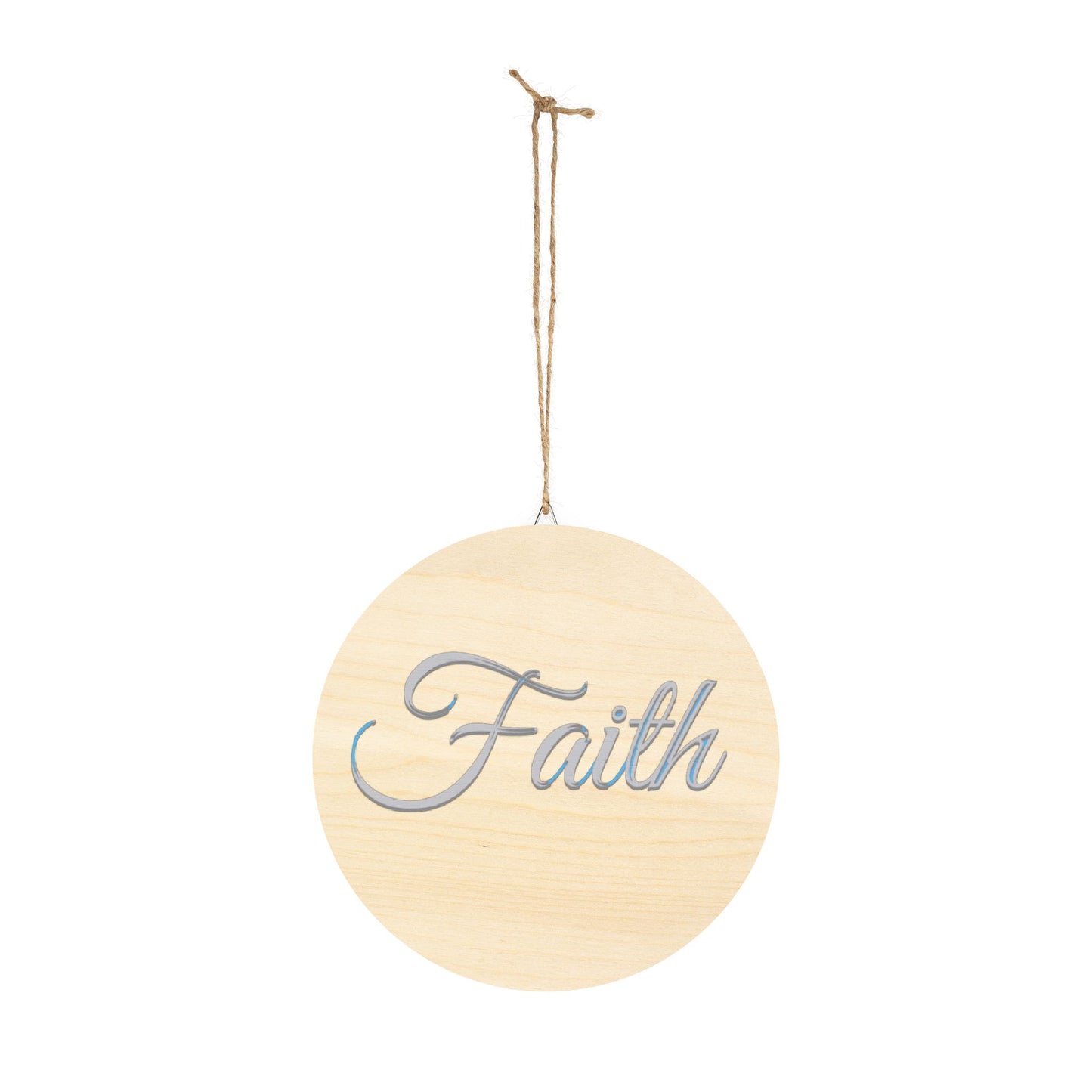 Faith, Hope and Love 'Faith' Wall Hanging  — Inspirational Christian Wooden Décor