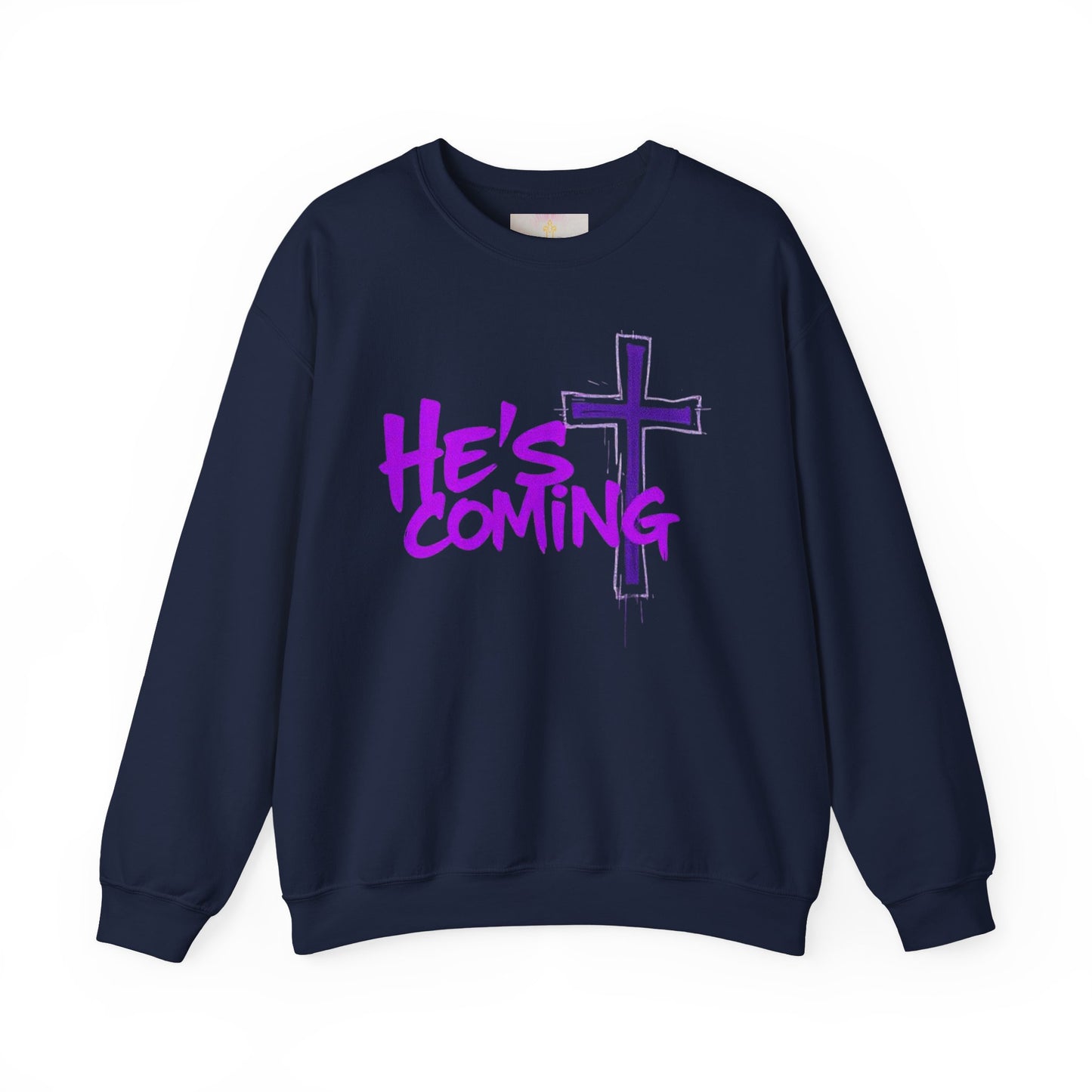Faithful & Bold Women’s Sweatshirt – “He’s Coming” Christian Prophecy Apparel
