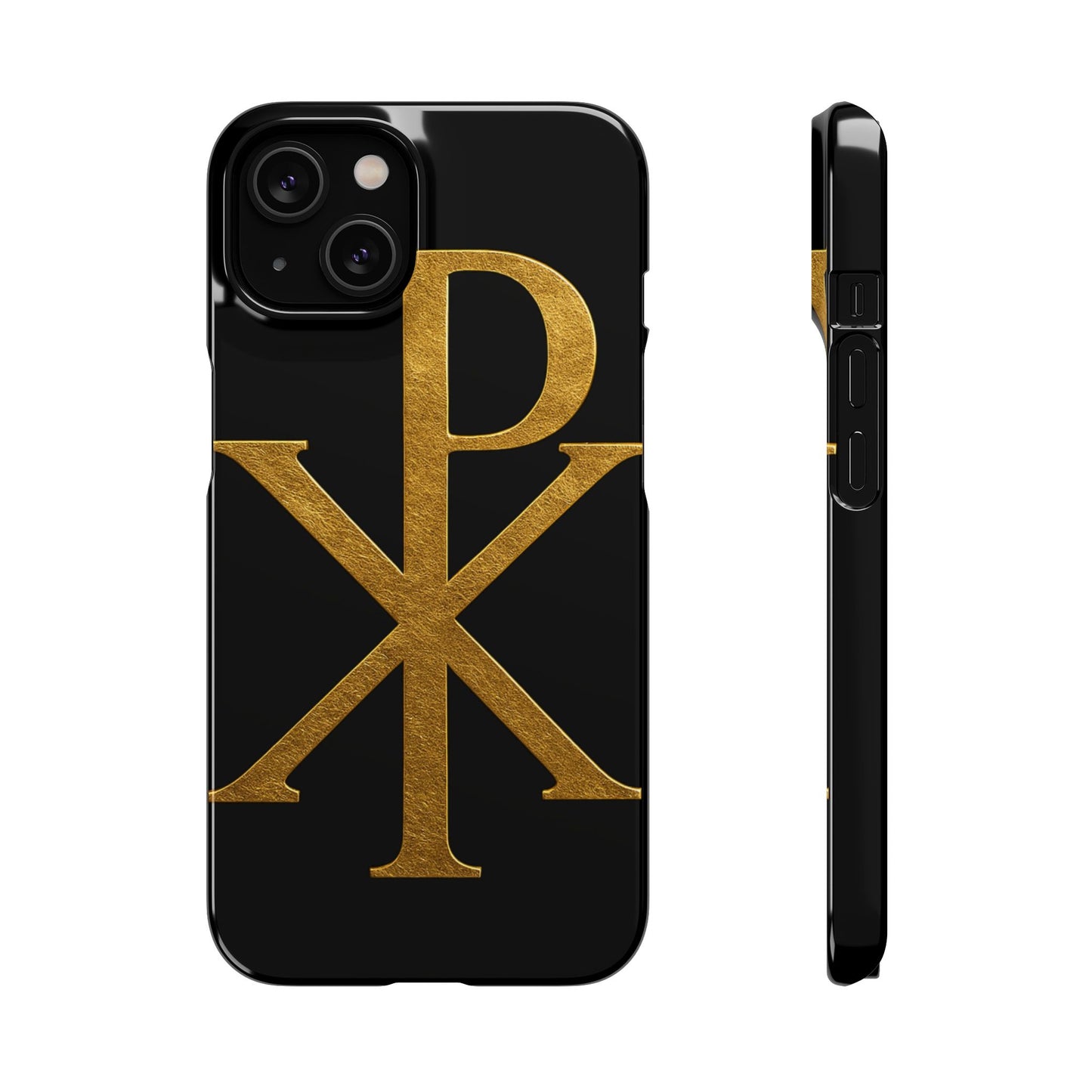Black Chi Rho Snap Case for iPhone – The Way, Truth & Life