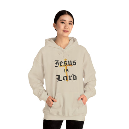 Women’s “Jesus is Lord” Christian Hoodie – Faith Statement Pullover with Cross