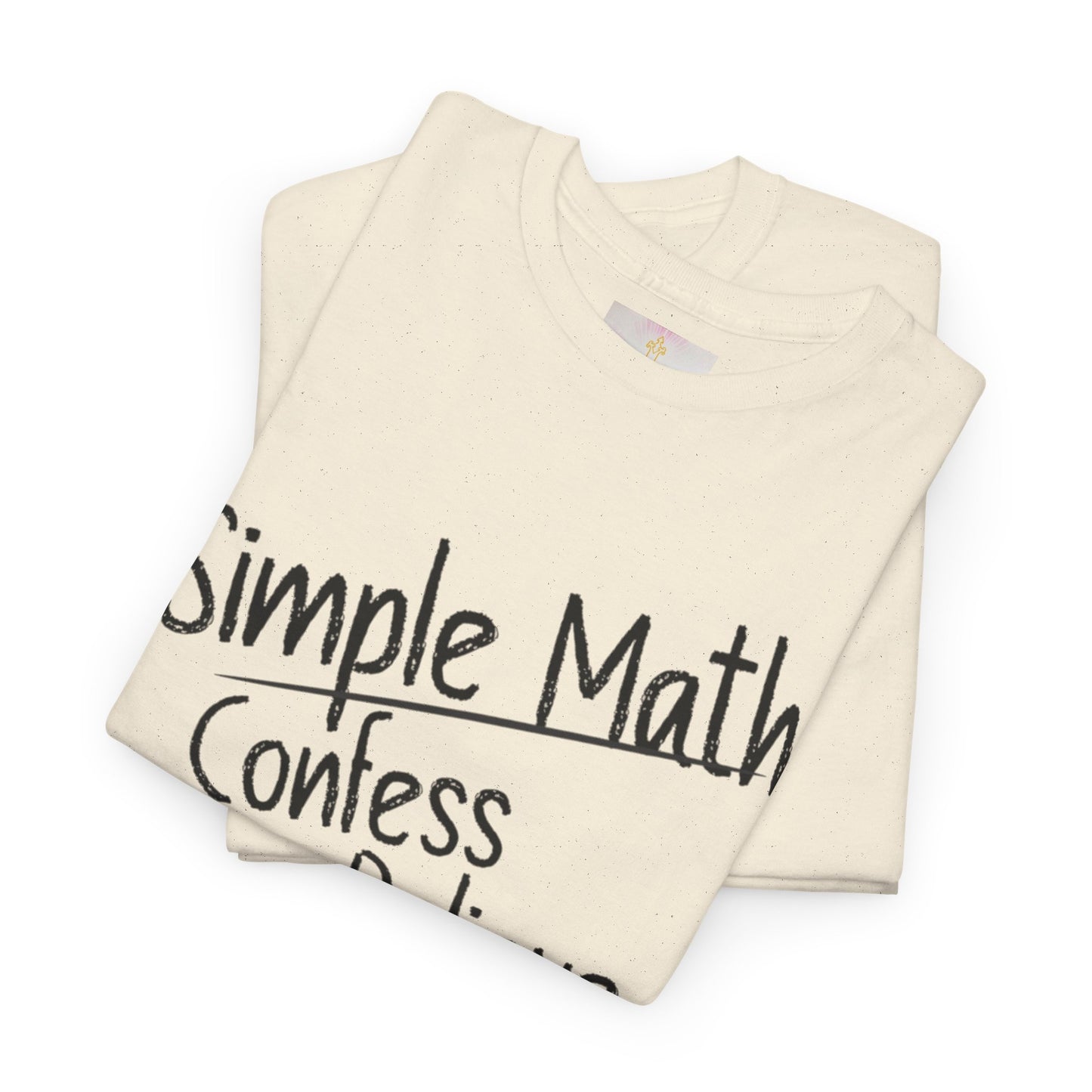Simple Math of Salvation - Women’s Christian T-Shirt (Black Chalk)