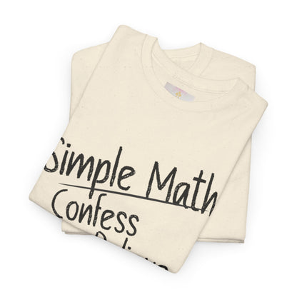 Simple Math of Salvation - Women’s Christian T-Shirt (Black Chalk)