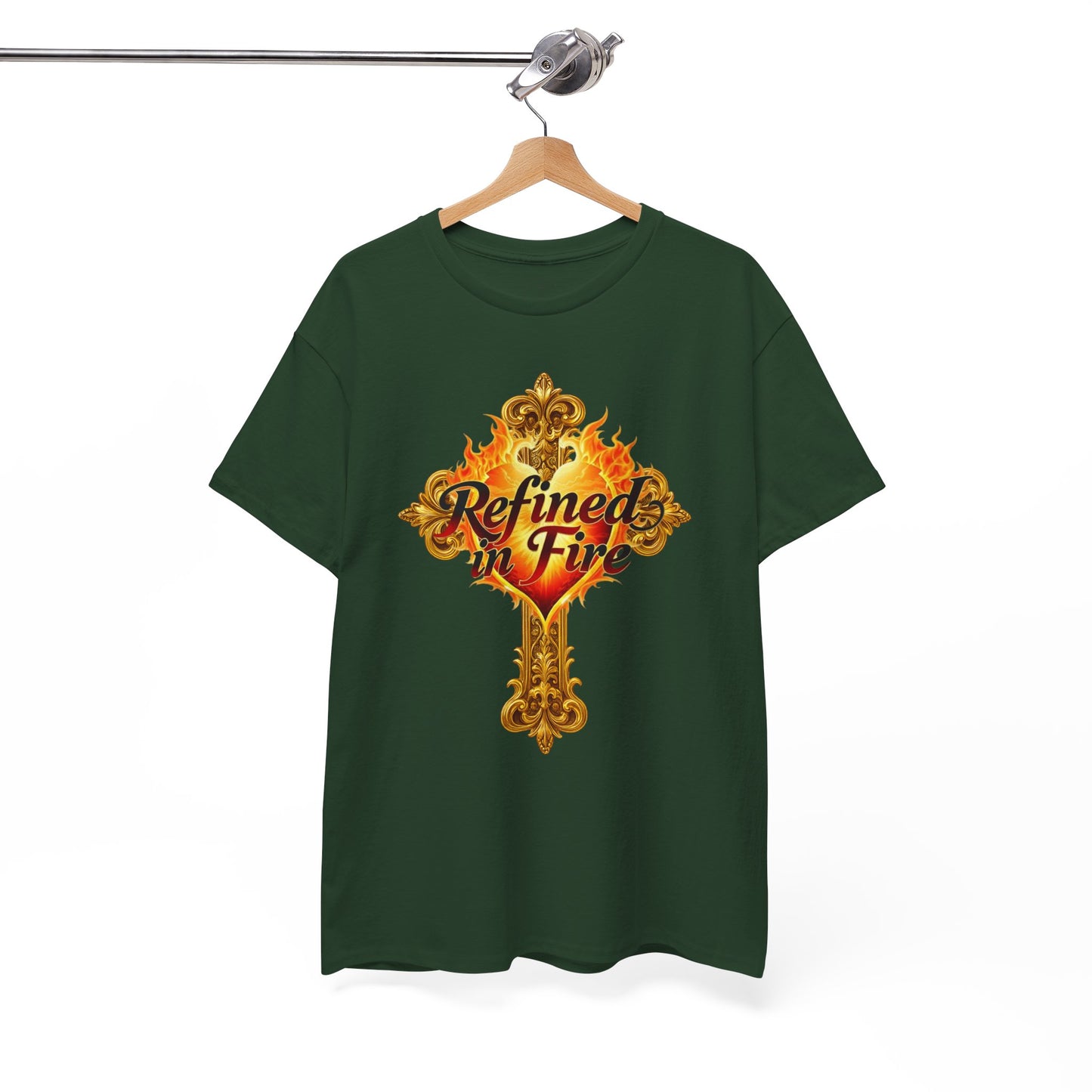 Refined in Fire — Men's Ornate Christian T-Shirt