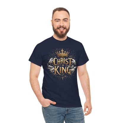 Christ is King Crowned - Men's Christian T-Shirt