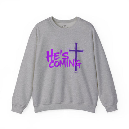 He’s Coming - Men’s Bold Christian Sweatshirt