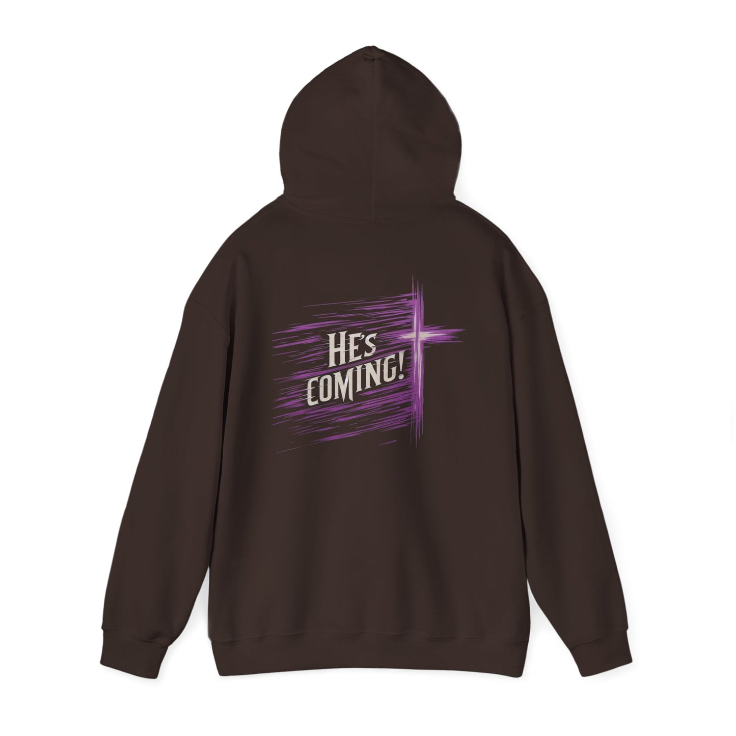 He's Coming – Women’s Christian Hoodie with Cross