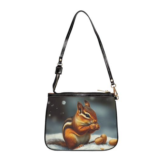 Winter Blessings Shoulder Bag – Chipmunk in Snow Design