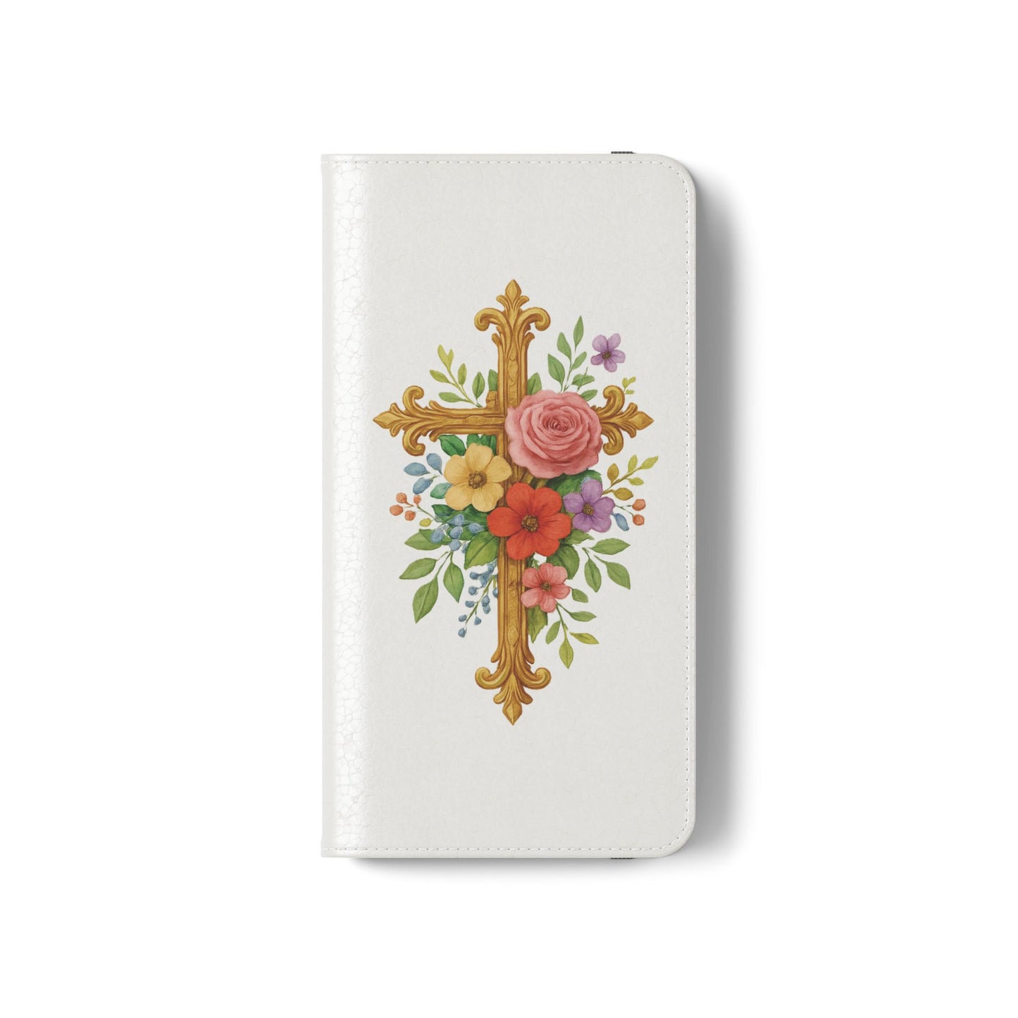 Floral Cross Wallet Case for Samsung– Faith in Bloom