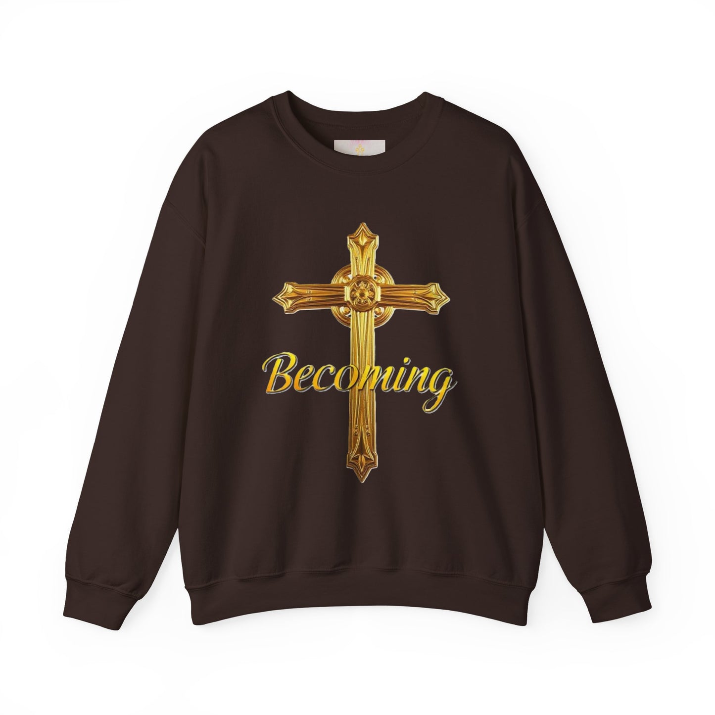 Becoming Men’s Faith Sweatshirt – Light Lettering (Philippians 1:6)