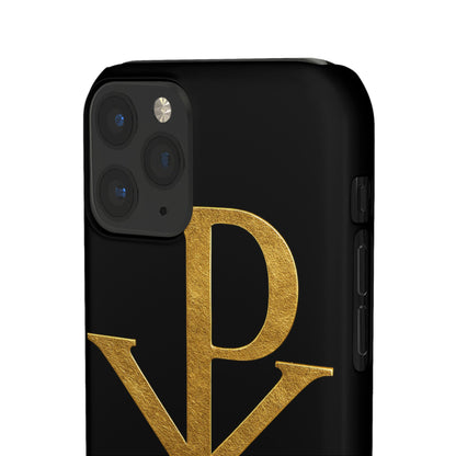 Black Chi Rho Snap Case for iPhone – The Way, Truth & Life