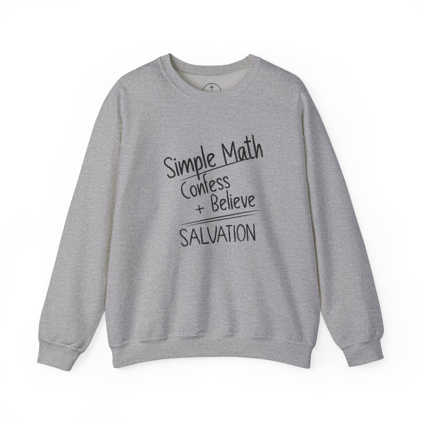 Simple Math Women’s Sweatshirt – Faith Pullover (Black Chalk)