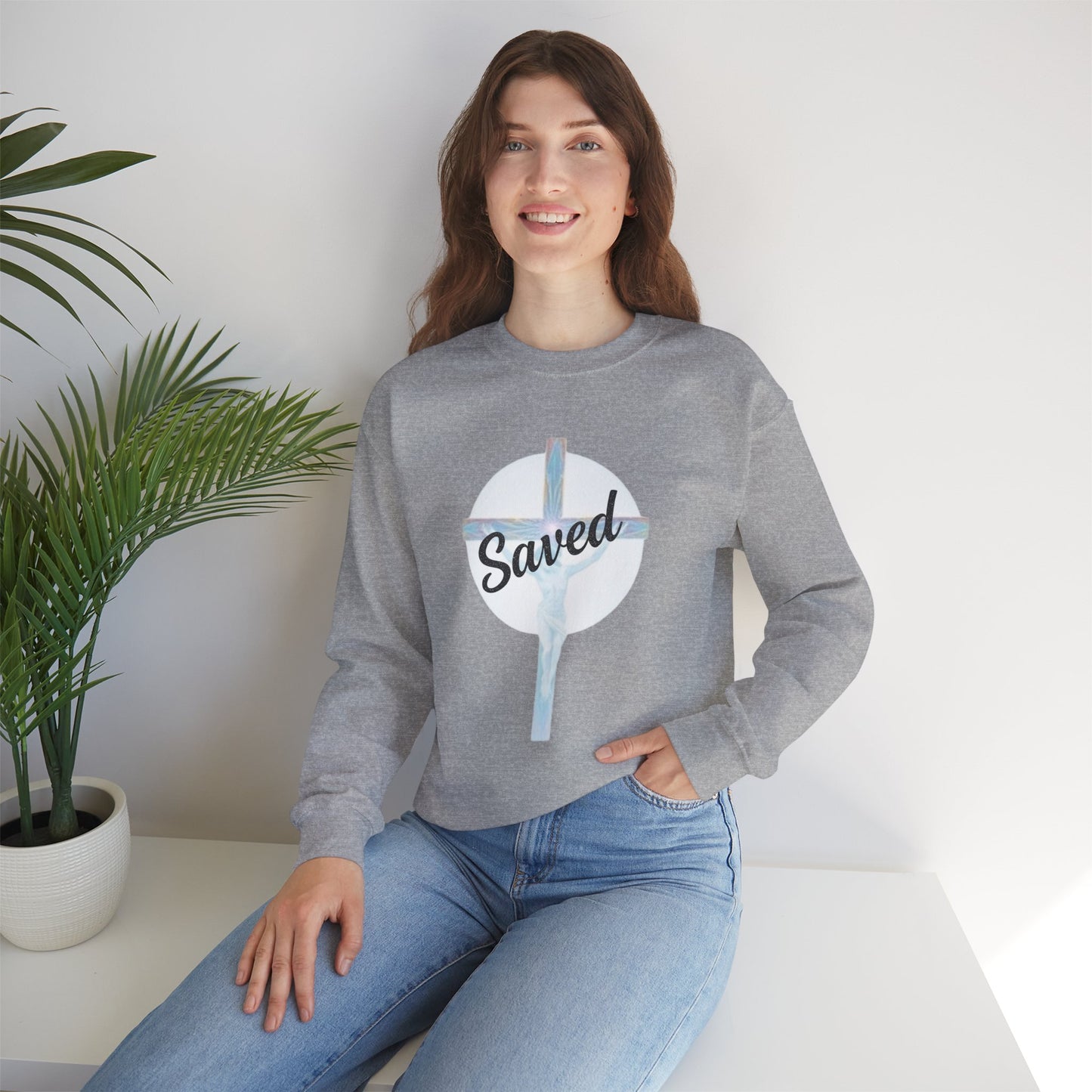 Saved by Grace – Women’s Christian Sweatshirt