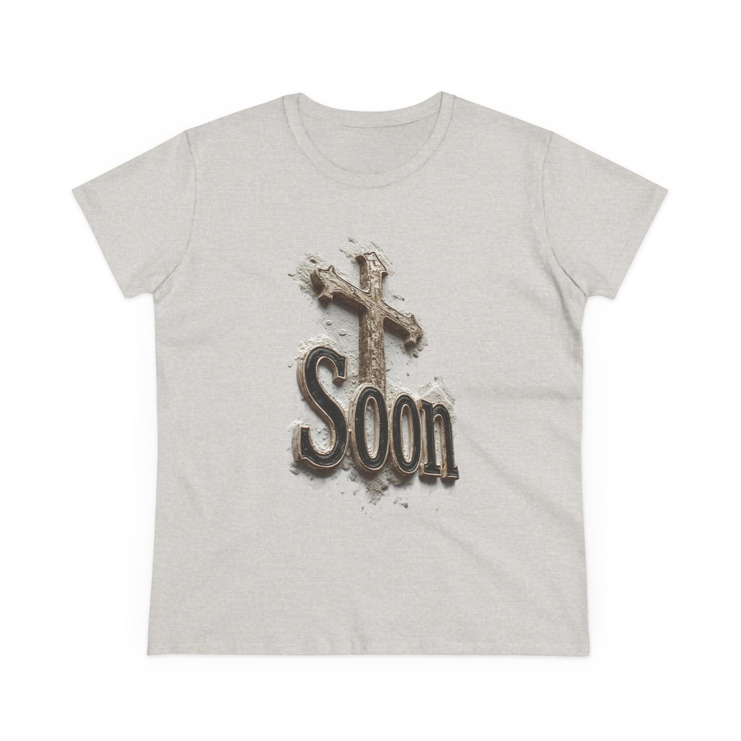 Christian Women’s T-Shirt – Soon Cross Tee