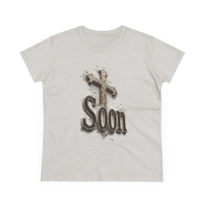 Christian Women’s T-Shirt – Soon Cross Tee